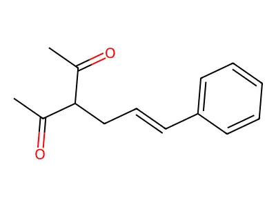 3-(3-Phenylallyl)pentane-2,4-dione structure