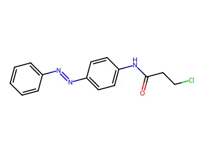 Propanamide, 3-chloro-N-[4-(2-phenyldiazenyl)phenyl]- structure