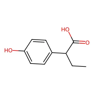 alpha-Ethyl-4-hydroxybenzeneacetic acid structure