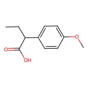 2-(4-甲氧基苯基)丁酸 structure