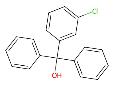 (3-Chlorophenyl)diphenylmethanol structure