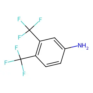 3,4-Bis(trifluoromethyl)aniline structure