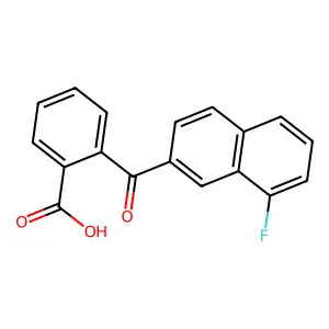 2-(8-Fluoronaphthalene-2-carbonyl)benzoic acid structure