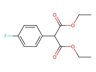 Diethyl 2-(4-fluorophenyl)malonate structure