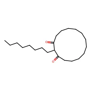 2-Octyl-1,3-cyclotetradecanedione structure