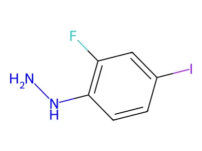 (2-Fluoro-4-iodophenyl)hydrazine structure