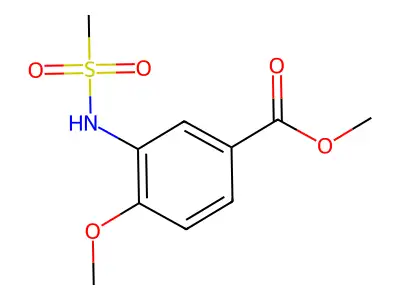 Methyl 4-methoxy-3-[(methylsulfonyl)amino]benzoate structure