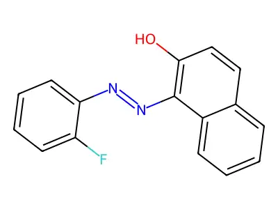 2-Naphthalenol, 1-[(2-fluorophenyl)azo]- structure