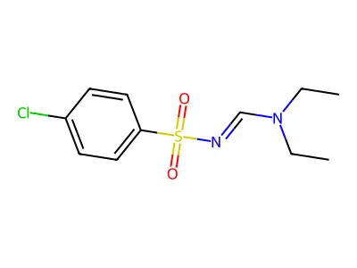 N'-((4-Chlorophenyl)sulfonyl)-N,N-diethylformimidamide structure