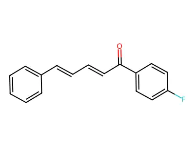 1-(4-Fluorophenyl)-5-phenyl-2,4-pentadien-1-one structure
