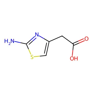 (2-氨基-1,3-噻唑-4-基)乙酸 structure