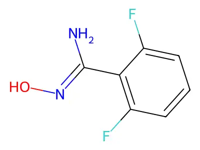 2,6-difluoro-N'-hydroxybenzenecarboximidamide structure