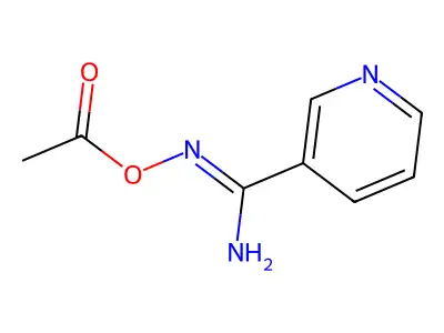 3-Pyridylamidoxime, O-acetyl- structure