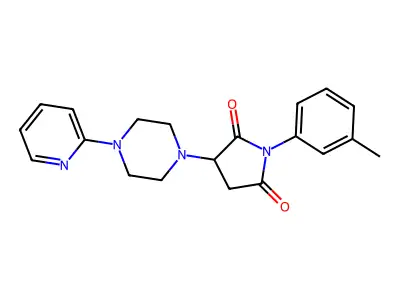 1-(3-Methylphenyl)-3-[4-(pyridin-2-yl)piperazin-1-yl]pyrrolidine-2,5-dione structure