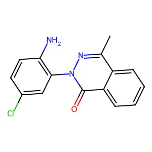 2-(2-amino-5-chlorophenyl)-4-methylphthalazin-1(2H)-one structure