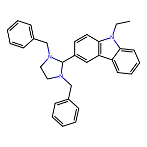 3-(1,3-dibenzylimidazolidin-2-yl)-9-ethyl-9H-carbazole structure