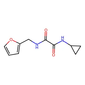 N'-cyclopropyl-N-(furan-2-ylmethyl)oxamide structure