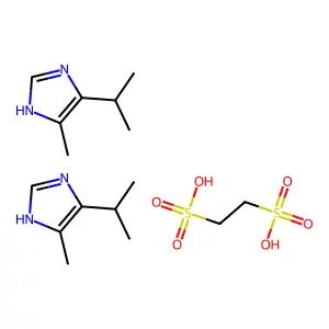 Imidazole, 4-isopropyl-5-methyl-, 1,2-ethanedisulfonate (2:1) structure