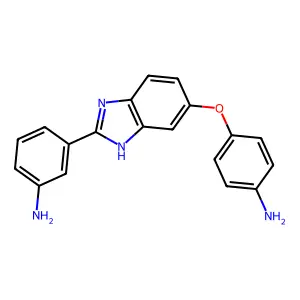 3-[6-(4-aminophenoxy)-1H-benzimidazol-2-yl]aniline structure