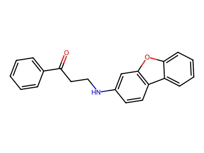3-(Dibenzofuran-3-ylamino)-1-phenylpropan-1-one structure
