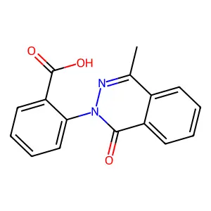 2-(4-Methyl-1-oxo-2(1H)-phthalazinyl)benzoic acid structure