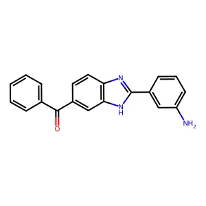 [2-(3-aminophenyl)-1H-benzimidazol-5-yl](phenyl)methanone structure