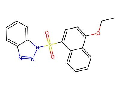 1-(4-Ethoxynaphthalen-1-yl)sulfonylbenzotriazole structure