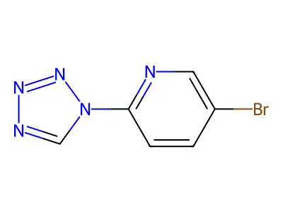 5-Bromo-2-(tetrazol-1-yl)pyridine structure