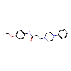 N-(4-ethoxyphenyl)-3-(4-phenylpiperazin-1-yl)propanamide structure