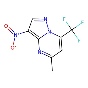 5-Methyl-3-nitro-7-(trifluoromethyl)pyrazolo[1,5-a]pyrimidine structure