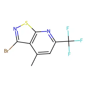 3-Bromo-4-methyl-6-(trifluoromethyl)isothiazolo[5,4-b]pyridine structure