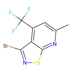 3-Bromo-6-methyl-4-(trifluoromethyl)isothiazolo[5,4-b]pyridine structure