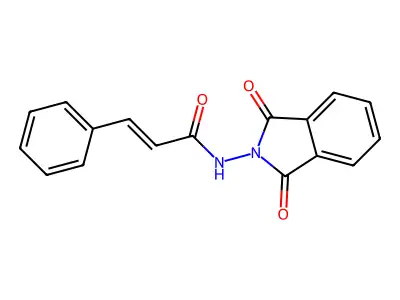 (E)-N-(1,3-dioxoisoindol-2-yl)-3-phenylprop-2-enamide structure