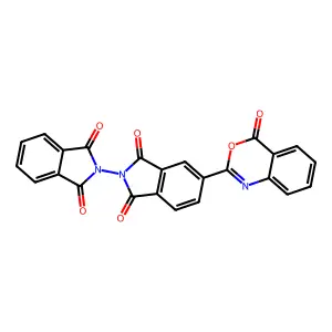 2-(1,3-Dioxoisoindol-2-yl)-5-(4-oxo-3,1-benzoxazin-2-yl)isoindole-1,3-dione structure