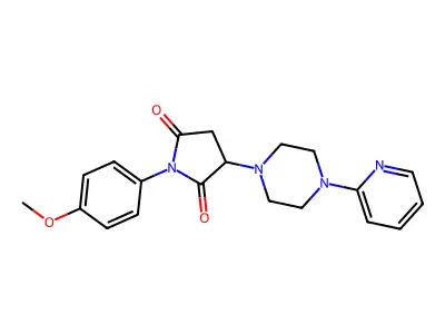 1-(4-Methoxyphenyl)-3-(4-pyridin-2-ylpiperazin-1-yl)pyrrolidine-2,5-dione structure