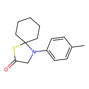 4-(4-Methylphenyl)-1-thia-4-azaspiro[4.5]decan-2-one structure
