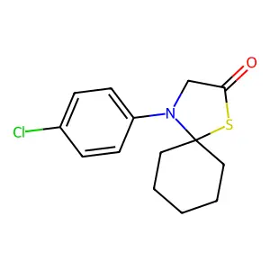 4-(4-Chlorophenyl)-1-thia-4-azaspiro[4.5]decan-2-one structure