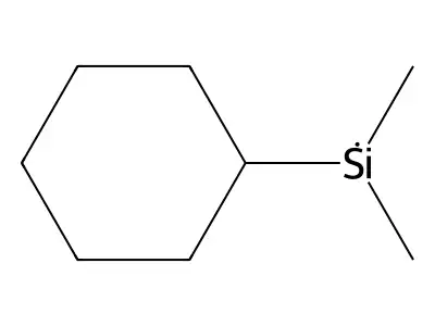 Cyclohexyl(dimethyl)silane structure