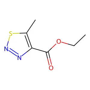 5-Methyl-(1,2,3)thiadiazole-4-carboxylic acid ethyl ester structure