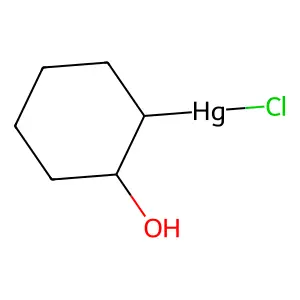 Chloro-(2-hydroxycyclohexyl)mercury structure