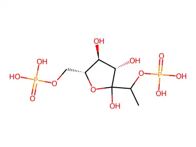 Methylfructofuranoside 1,6-biphosphate structure
