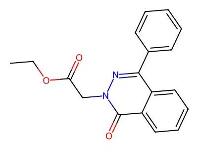 2-(1-oxo-4-phenylphthalazin-2(1H)-yl)ethyl acetate structure