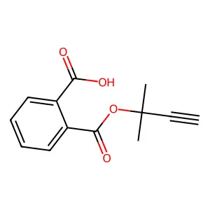 2-{[(1,1-Dimethyl-2-propynyl)oxy]carbonyl}benzoic acid structure