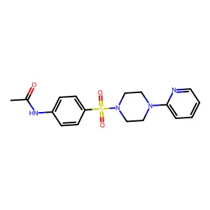 N-(4-((4-(2-Pyridyl)piperazinyl)sulfonyl)phenyl)ethanamide structure