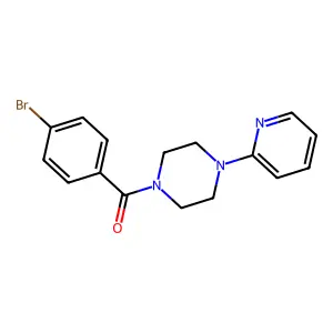 (4-Bromophenyl)-(4-pyridin-2-ylpiperazin-1-yl)methanone structure