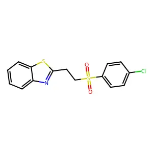 2-[2-(4-Chloro-benzenesulfonyl)-ethyl]-benzothiazole structure