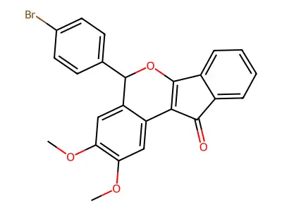 5-(4-bromophenyl)-2,3-dimethoxyindeno[1,2-c]isochromen-11(5H)-one structure