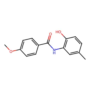 N-(2-Hydroxy-5-methylphenyl)-4-methoxybenzamide structure