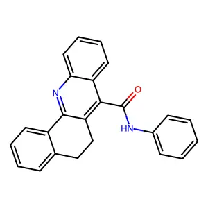N-phenyl-5,6-dihydrobenzo[c]acridine-7-carboxamide structure