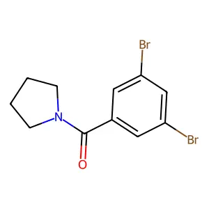 (3,5-Dibromophenyl)(pyrrolidin-1-yl)methanone structure